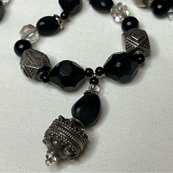 Black, Silver & Aurora Necklace - Picture 9 of 12